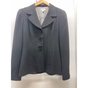 Bebe Vintage Black Blazer Jacket Made in USA Three Button Tailored Size 10